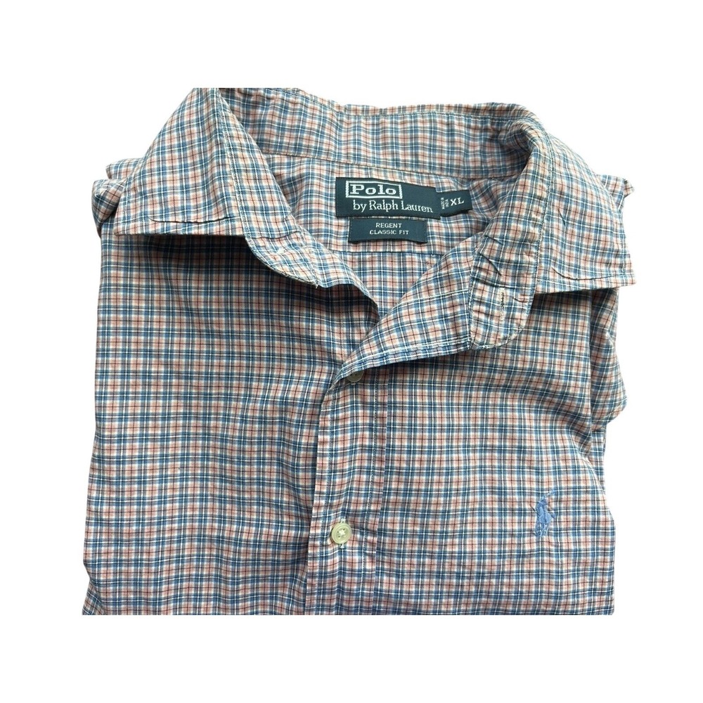 Ralph Lauren Men's Long Sleeve Button-Down,Size XL, Pink And Blue, Gender Reveal